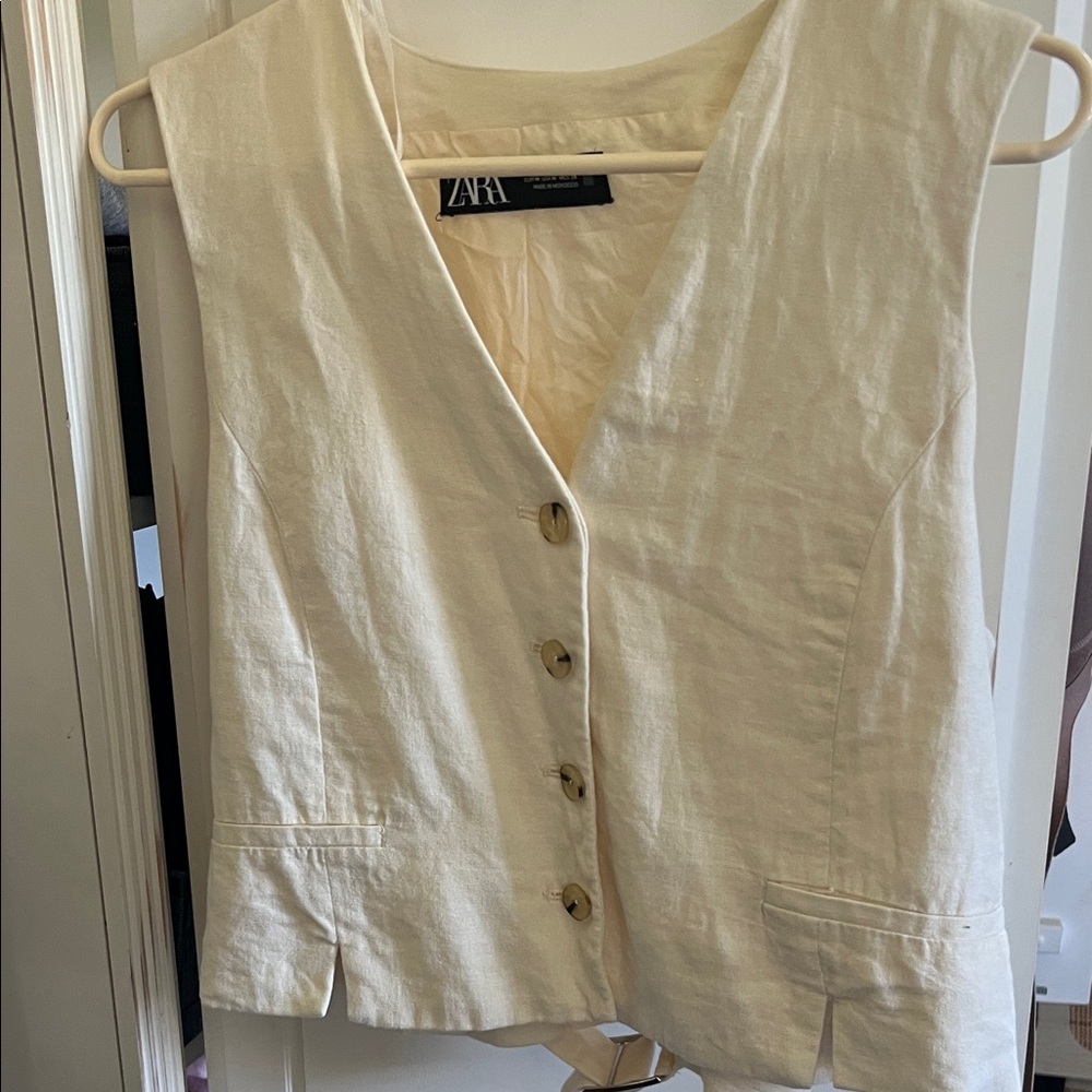 Zara linen vest